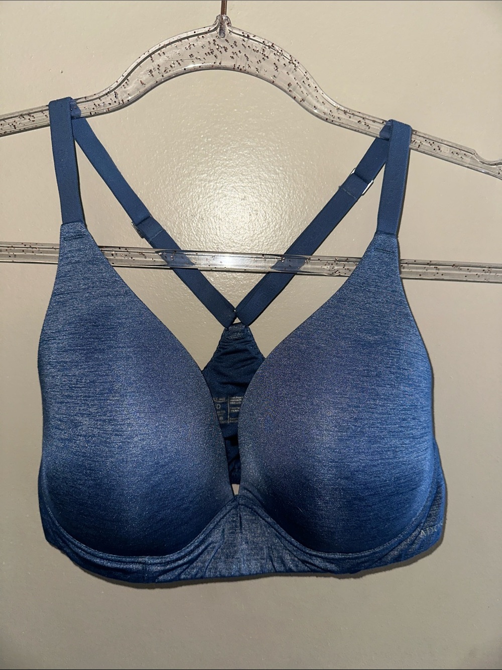 Adore Me 34D Marled Blue Wireless Pull On Bra